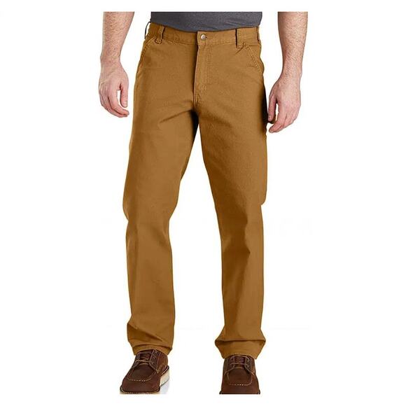 CARHARTT Men's Utility Work Pant Relaxed Fit Rugged Flex Size 36X30 In Brown - Picture 1 of 14